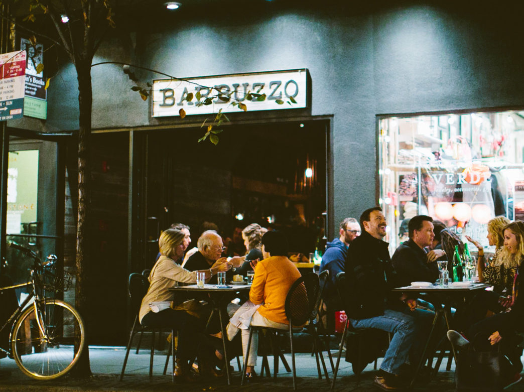 Barbuzzo diners outside